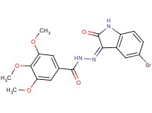 N'-(5-bromo-2-oxo-1,2-dihydro-3H-indol-3-ylidene)-3,4,5-trimethoxybenzohydrazide