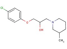 1-(4-chlorophenoxy)-3-(3-methyl-1-piperidinyl)-2-propanol hydrochloride