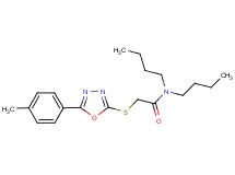 N,N-dibutyl-2-{[5-(4-methylphenyl)-1,3,4-oxadiazol-2-yl]thio}acetamide