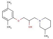 1-(2,5-dimethylphenoxy)-3-(3-methyl-1-piperidinyl)-2-propanol hydrochloride