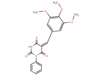 1-phenyl-5-(3,4,5-trimethoxybenzylidene)-2,4,6(1H,3H,5H)-pyrimidinetrione