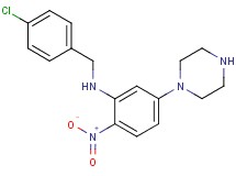 (4-chlorobenzyl)[2-nitro-5-(1-piperazinyl)phenyl]amine