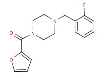 1-(2-fluorobenzyl)-4-(2-furoyl)piperazine