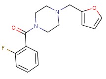 1-(2-fluorobenzoyl)-4-(2-furylmethyl)piperazine