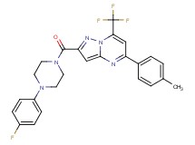2-{[4-(4-fluorophenyl)-1-piperazinyl]carbonyl}-5-(4-methylphenyl)-7-(trifluoromethyl)pyrazolo[1,5-a]pyrimidine