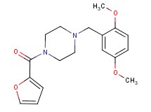 1-(2,5-dimethoxybenzyl)-4-(2-furoyl)piperazine
