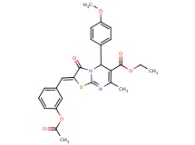 ethyl 2-[3-(acetyloxy)benzylidene]-5-(4-methoxyphenyl)-7-methyl-3-oxo-2,3-dihydro-5H-[1,3]thiazolo[3,2-a]pyrimidine-6-carboxylate