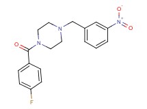 1-(4-fluorobenzoyl)-4-(3-nitrobenzyl)piperazine