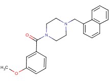 1-(3-methoxybenzoyl)-4-(1-naphthylmethyl)piperazine