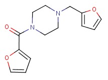 1-(2-furoyl)-4-(2-furylmethyl)piperazine