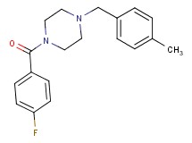 1-(4-fluorobenzoyl)-4-(4-methylbenzyl)piperazine