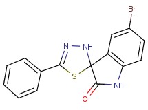5-bromo-5'-phenyl-3'H-spiro[indole-3,2'-[1,3,4]thiadiazol]-2(1H)-one