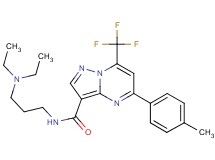 N-[3-(diethylamino)propyl]-5-(4-methylphenyl)-7-(trifluoromethyl)pyrazolo[1,5-a]pyrimidine-3-carboxamide