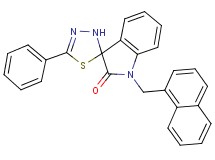 1-(1-naphthylmethyl)-5'-phenyl-3'H-spiro[indole-3,2'-[1,3,4]thiadiazol]-2(1H)-one