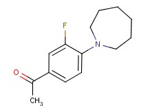 1-[4-(1-azepanyl)-3-fluorophenyl]ethanone