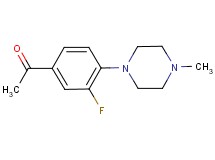 1-[3-fluoro-4-(4-methyl-1-piperazinyl)phenyl]ethanone