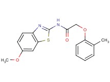 N-(6-methoxy-1,3-benzothiazol-2-yl)-2-(2-methylphenoxy)acetamide