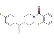 1-(2-fluorobenzoyl)-4-(4-fluorobenzoyl)piperazine