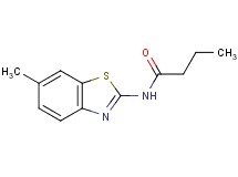 N-(6-methyl-1,3-benzothiazol-2-yl)butanamide