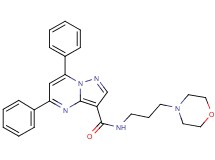 N-[3-(4-morpholinyl)propyl]-5,7-diphenylpyrazolo[1,5-a]pyrimidine-3-carboxamide