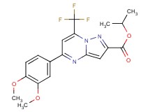 isopropyl 5-(3,4-dimethoxyphenyl)-7-(trifluoromethyl)pyrazolo[1,5-a]pyrimidine-2-carboxylate