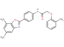 N-[4-(5,7-dimethyl-1,3-benzoxazol-2-yl)phenyl]-2-(2-methylphenoxy)acetamide