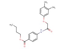 butyl 4-{[(3,4-dimethylphenoxy)acetyl]amino}benzoate