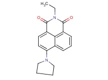 2-ethyl-6-(1-pyrrolidinyl)-1H-benzo[de]isoquinoline-1,3(2H)-dione