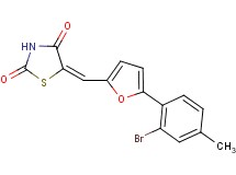 5-{[5-(2-bromo-4-methylphenyl)-2-furyl]methylene}-1,3-thiazolidine-2,4-dione