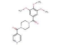 1-isonicotinoyl-4-(3,4,5-trimethoxybenzoyl)piperazine