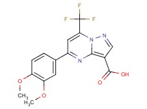 5-(3,4-dimethoxyphenyl)-7-(trifluoromethyl)pyrazolo[1,5-a]pyrimidine-3-carboxylic acid