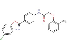 N-[4-(5-chloro-1,3-benzoxazol-2-yl)phenyl]-2-(2-methylphenoxy)acetamide