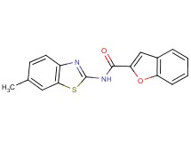 N-(6-methyl-1,3-benzothiazol-2-yl)-1-benzofuran-2-carboxamide