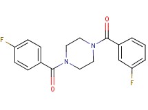 1-(3-fluorobenzoyl)-4-(4-fluorobenzoyl)piperazine
