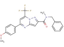 N-benzyl-5-(4-methoxyphenyl)-N-methyl-7-(trifluoromethyl)pyrazolo[1,5-a]pyrimidine-2-carboxamide