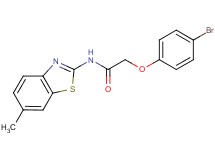 2-(4-bromophenoxy)-N-(6-methyl-1,3-benzothiazol-2-yl)acetamide