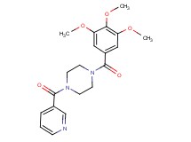 1-(3-pyridinylcarbonyl)-4-(3,4,5-trimethoxybenzoyl)piperazine