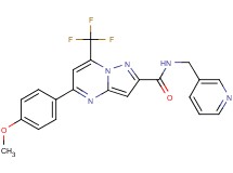 5-(4-methoxyphenyl)-N-(3-pyridinylmethyl)-7-(trifluoromethyl)pyrazolo[1,5-a]pyrimidine-2-carboxamide