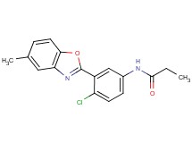 N-[4-chloro-3-(5-methyl-1,3-benzoxazol-2-yl)phenyl]propanamide