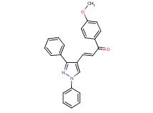 3-(1,3-diphenyl-1H-pyrazol-4-yl)-1-(4-methoxyphenyl)-2-propen-1-one