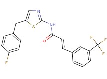 N-[5-(4-fluorobenzyl)-1,3-thiazol-2-yl]-3-[3-(trifluoromethyl)phenyl]acrylamide