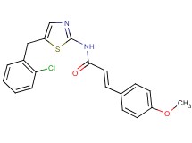 N-[5-(2-chlorobenzyl)-1,3-thiazol-2-yl]-3-(4-methoxyphenyl)acrylamide