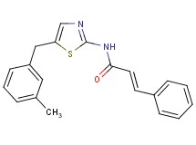 N-[5-(3-methylbenzyl)-1,3-thiazol-2-yl]-3-phenylacrylamide