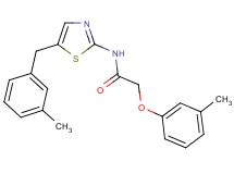 N-[5-(3-methylbenzyl)-1,3-thiazol-2-yl]-2-(3-methylphenoxy)acetamide