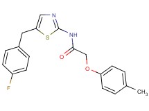 N-[5-(4-fluorobenzyl)-1,3-thiazol-2-yl]-2-(4-methylphenoxy)acetamide