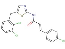 3-(4-chlorophenyl)-N-[5-(2,3-dichlorobenzyl)-1,3-thiazol-2-yl]acrylamide