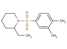 1-[(3,4-dimethylphenyl)sulfonyl]-2-ethylpiperidine