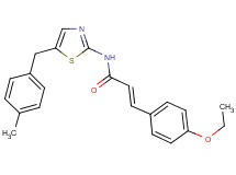 3-(4-ethoxyphenyl)-N-[5-(4-methylbenzyl)-1,3-thiazol-2-yl]acrylamide