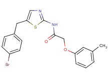 N-[5-(4-bromobenzyl)-1,3-thiazol-2-yl]-2-(3-methylphenoxy)acetamide