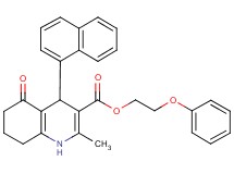 2-phenoxyethyl 2-methyl-4-(1-naphthyl)-5-oxo-1,4,5,6,7,8-hexahydro-3-quinolinecarboxylate